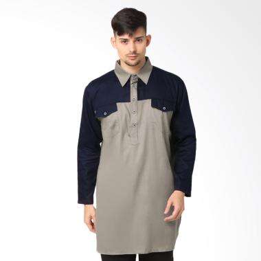 Zayidan Shauqi Baju Gamis Muslim Pria - Abu