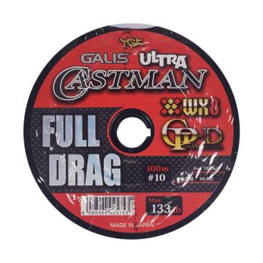 Senar PE YGK Galis Ultra Castman Full Drag Wx8 100M Size 10