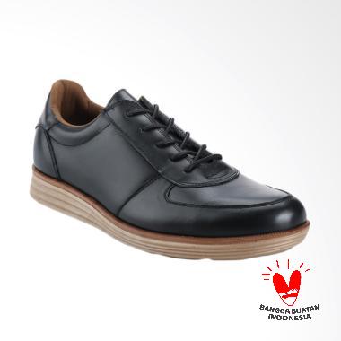 BLANKENHEIM Sneaker Kulit Sepatu Pria - Black Capucino  [Original]