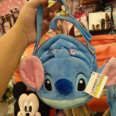 TAS SELEMPANG KARAKTER ANAK stitch