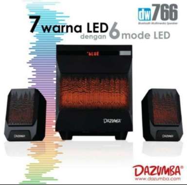 Speaker Aktif LED DAZUMBA DW 766 - With Bluetooth, USB, SD, Aux In