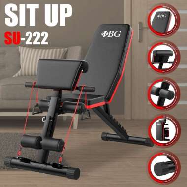 B&G Sports DUMBBELL SIT UP BENCH - Fitness Model DUMBELL Stoll Sit Up Board Kursi Gym MODEL SU-222 -