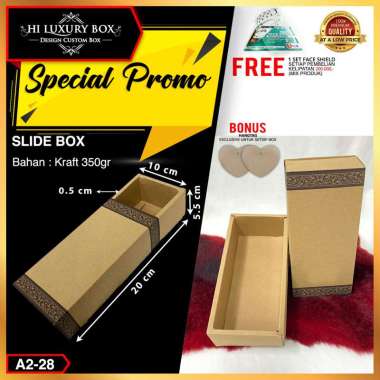 Slide Box|Kardus|Dus|Packaging|Dus murah|Kotak Kraft slide| A2-28