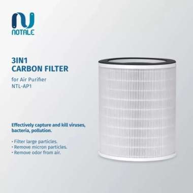 Notale Replacement HEPA13 Filter Pengganti for Air Purifier Notale Putih