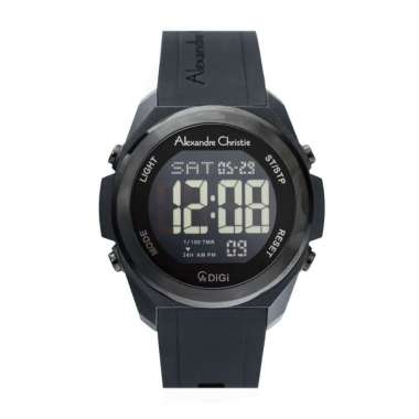 Jam Tangan Alexandre Christie Pria AC Digital 9342 MH Original Full Black