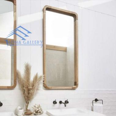 Cermin hias minimalis jati cermin kamar mandi cermin wastafel jati
