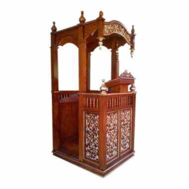 Mimbar podium masjid jati furniture jepara