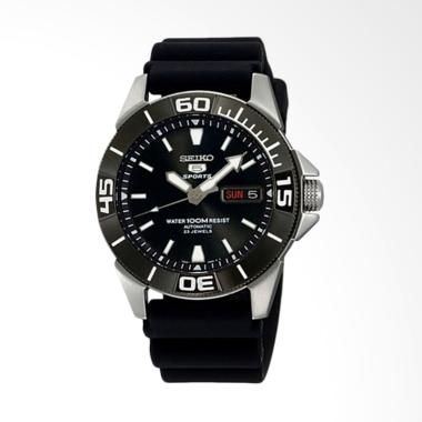 Seiko 5 Sports Jam Tangan Pria - Silver Black [SNZE19K1]