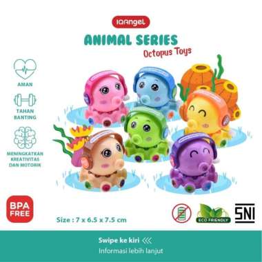 IQ Angel Octopust Toys Mainan Bayi Blue
