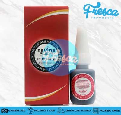 Navina Glue Merah Eyelash Extension Glue Super bulu mata NAVINA / LEM NAVINA / LEM EYELASH EXTENSION