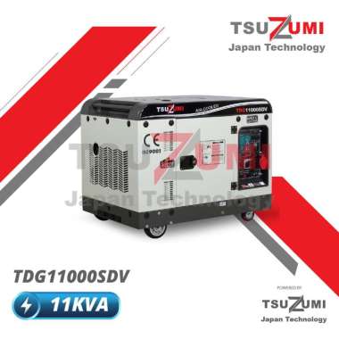 Genset Silent 10 kva 3 phase 1phase Dual Voltage TSUZUMI TDG 11000 SDV