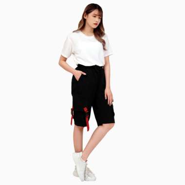 Celana pendek Cargo chino wanita Keren Terbaru - Jfashion Wilya XL Merah