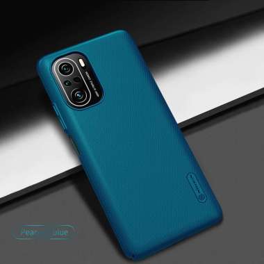 Nillkin Casing Super Frosted Shield Hard Case for Xiaomi Poco F3 Peacock Blue