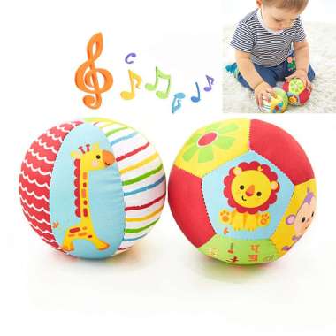 Fisher Price Animal Ball Rattle - Bola Mainan Bayi - Rattle Bola Bayi