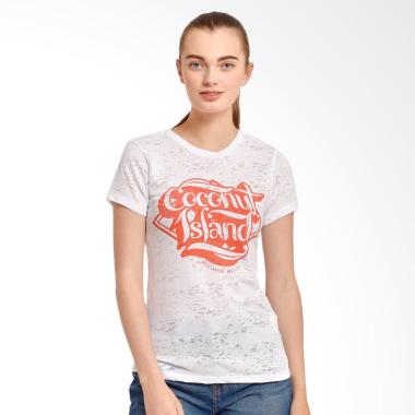 Coconut Island  ALET224 W1 Easy Tee Atasan Wanita - White