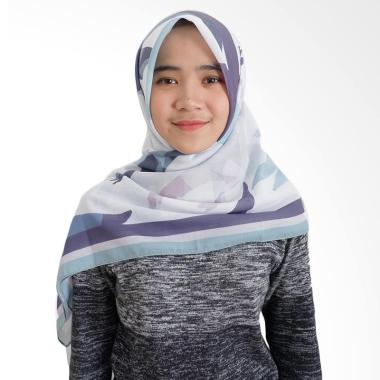 Tiffany Kenanga Printing Flying Bird Katun Voal Hijab Segiempat