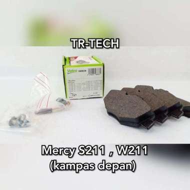 Brake Pad Kampas Rem Depan E200 E230 E240 E280 E270 W211 S211 Valeo Black