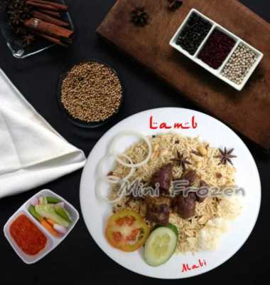 NASI KEBULI SAPI ALABI KEBULI HALAL PRAKTIS KEBULI BASMATI KEBULI INSTANT FROZEN berat porsi 300gram