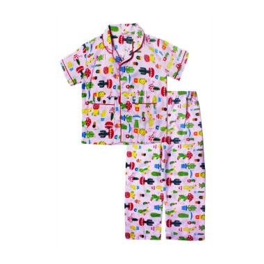 Papeterie PJ022 Kaktus Setelan Baju ... nak Perempuan - Baby Pink