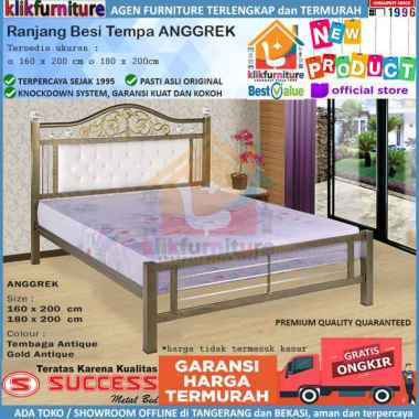 Ranjang Tempat Tidur Besi Tempa 160x200cm ANGGREK Success
