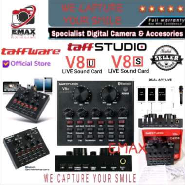 taffSTUDIO V8u Sound Card Bluetooth Microphone Headset Audio taff STUDIO V8 u USB External Soundcard