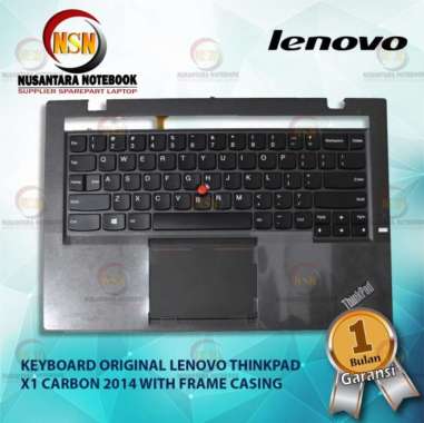 Keyboard Lenovo ThinkPad X1 Carbon 2014 With Frame Casing Original