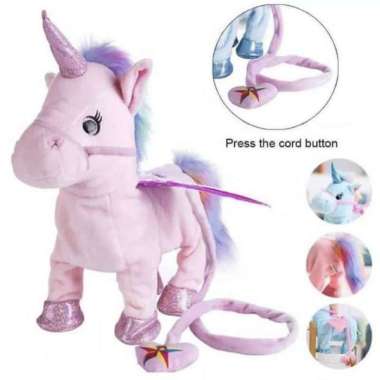 Boneka Unicorn / Boneka Peek A Boo/ Boneka Gajah / Boneka Mainan Anak / Boneka Bergerak Nyanyi Musik