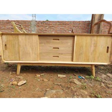 Bufet Tv + Meja TV Kayu Jati + Termurah Bufet Tv Kayu Jati