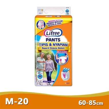Lifree Light Pants M20 | Popok Dewasa Lifree Tipis & Nyaman M 20