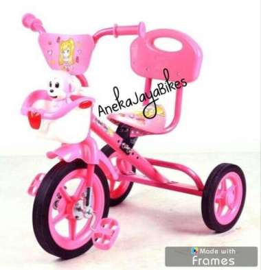 Sepeda Anak Roda 3 PMB Musik Pink