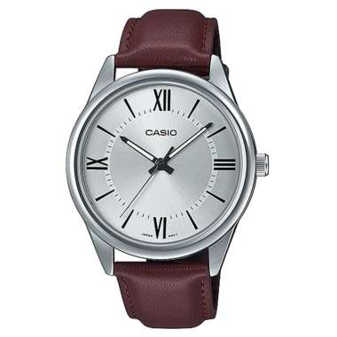 CASIO MTP-V005L-1B5UDF / 2B5UDF / 7B5UDF - Jam Tangan Pria - Kulit- MTP-V005L-1B5 / 2B5 / 7B5 - Dial