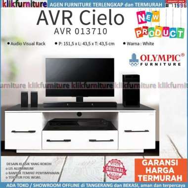 Olympic AVR Cielo Rak Tv / Meja Tv / Bufet Tv Minimalis Putih