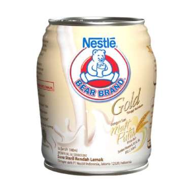 Promo Harga Bear Brand Susu Steril Gold Malt Putih 140 ml - Blibli