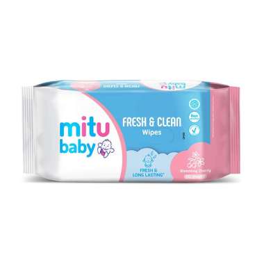 Mitu Baby Fresh & Clean Wipes Blooming Cherry [50 sheets]