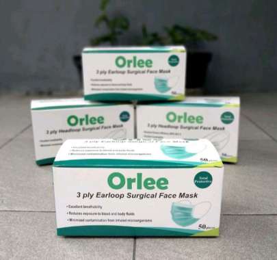 orlee masker cantol medis/surgical mask/masker bedah isi 50 pcs