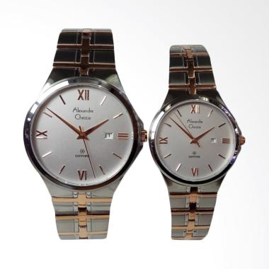 Alexandre Christie Jam Tangan Couple - Silver Rosegold [AC8541MD/LD]