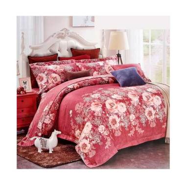 Melia Bedsheet J-4089 Katun Jepang Bed Cover - Flower Print