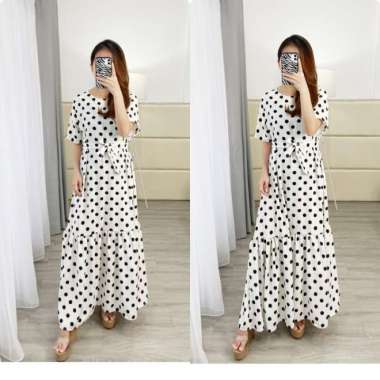 maxy Polka / Longdress polka remple / gamis polka remple / Longdress Polpy