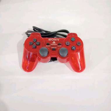 STIK STICK PS2 TRANSPARAN LAMPU KABEL BIASA (NON SERAT) STIK PS2 TRANSPARAN LAMPU KABEL BIASA MERAH