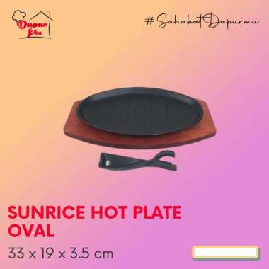 Sunrice Hot Plate Oval / Piring Steak