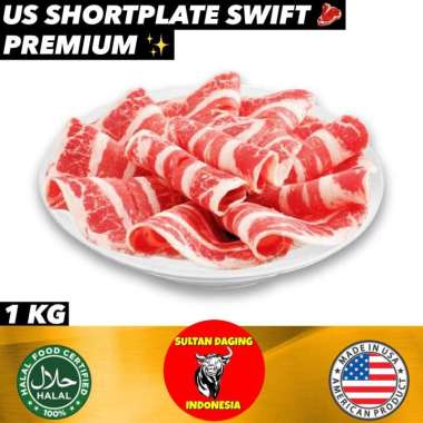 US SWIFT SHORTPLATE PREMIUM 1 KG IMPORT DARI USA/ US SWIFT SHORTPLATE YAKINIKU/ US SWIFT SHORTPLATE