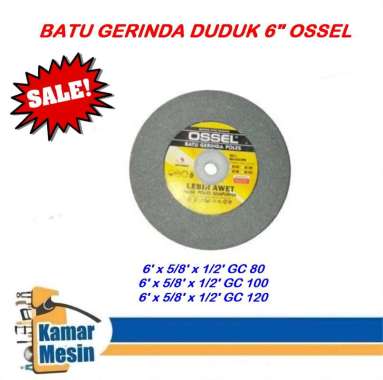 OSSEL Batu Grenda Duduk 6 Inch Grit 80 100 120 Grinding Wheel grit 120