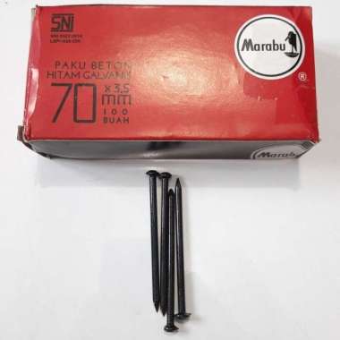 Paku Beton 70 atau 7CM MARABU HITAM - Paku Baja - Paku Tembok (D4196)