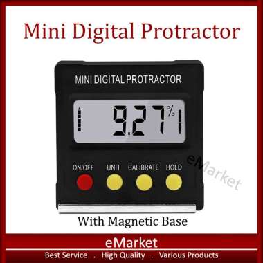 Mini Digital Protractor - Inclinometer Alat Ukur Sudut Kemiringan Base Magnetik - Angle Measuring