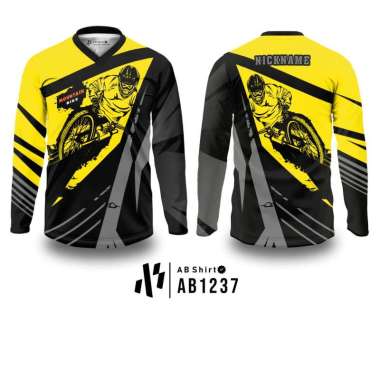 JERSEY SEPEDA MTB JUMP CUSTOM YELLOW XXXL