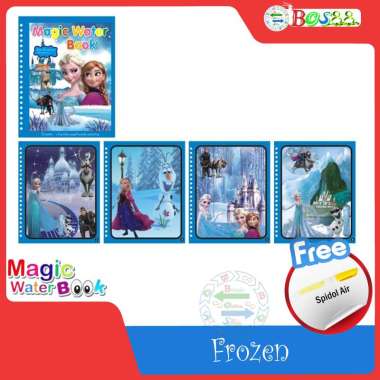 SOUVENIR BUKU MAGIC water BOOK / DOODLE BOOK / MAGIC buku menggambar / MAINAN ANAK REUSABLE BOOK (Fr