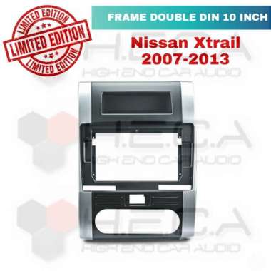 Frame 10" NISSAN X-Trail T31 2007-2013 Xtrail Double Din Head Unit