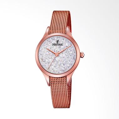 Festina Swarovski FES F20338/1 Mesh Jam Tangan Wanita - Rose Gold