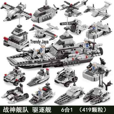 Lego Brick Kapal Perang Naval Special Team 19 in 1