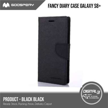 Mercury Goospery Fancy Diary Case Samsung S8 PLUS / S8+ Flip Casing Hitam